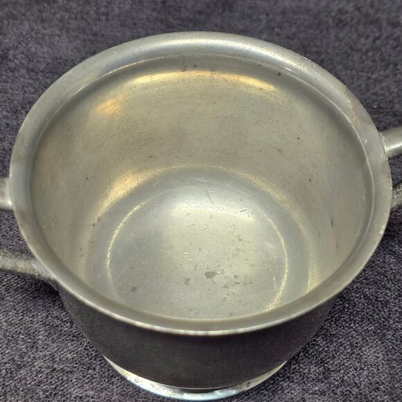 Vintage Old Colony Pewter 39 Silver Sugar Bowl Dish - Picture 6 of 14